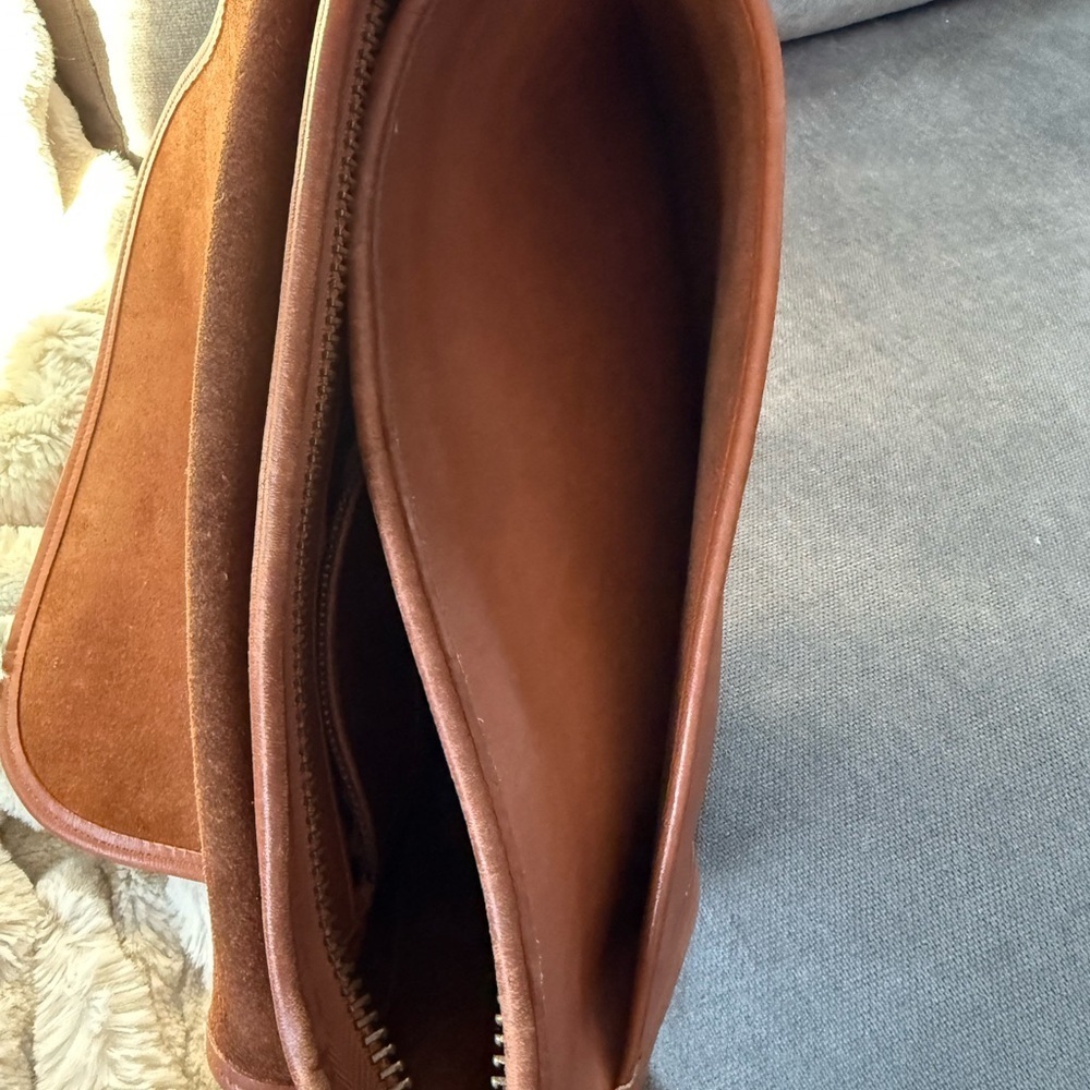 Vintage Coach Leather Patricia Legacy Crossbody Shoulder Bag British Tan - Picture 11 of 14